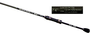 Спиннинговое удилище Xesta Black Star Solid 2ND Generation S74-S